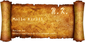 Malle Kirill névjegykártya